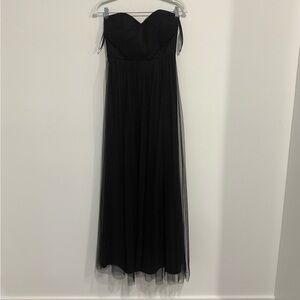 Jenny Yoo Black Strapless Gown Size 2
